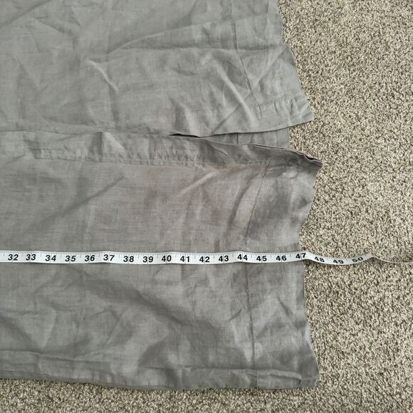 Bryn Walker khaki tan linen button maxi shirt dress size small - Picture 7 of 11